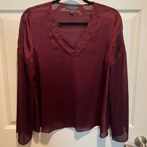 Verna Lace Trim Detail Blouse